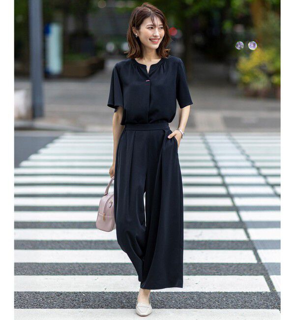 ANY SIS「【接触冷感・吸水速乾・UVカット】サラキレイ ワイドパンツ」|その他|