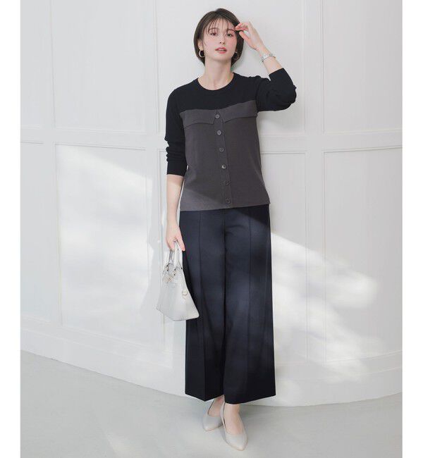 ANY SIS「ビスチェ風 長袖 ニット」|ニット・セーター|