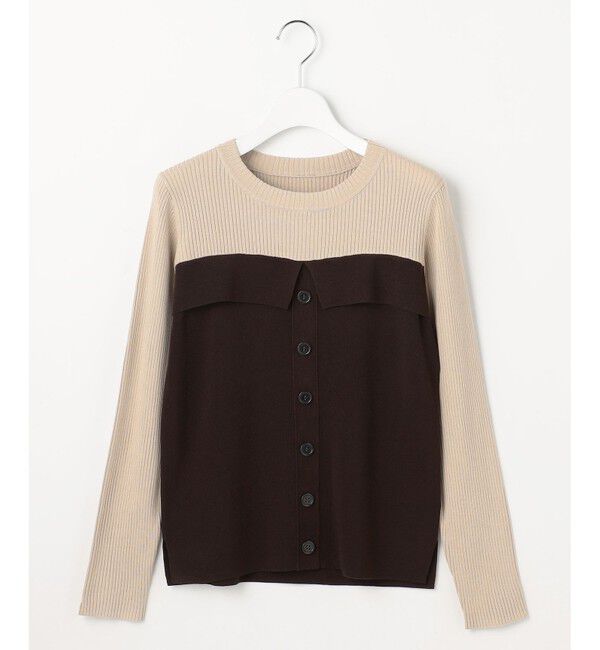 ANY SIS「ビスチェ風 長袖 ニット」|ニット・セーター|