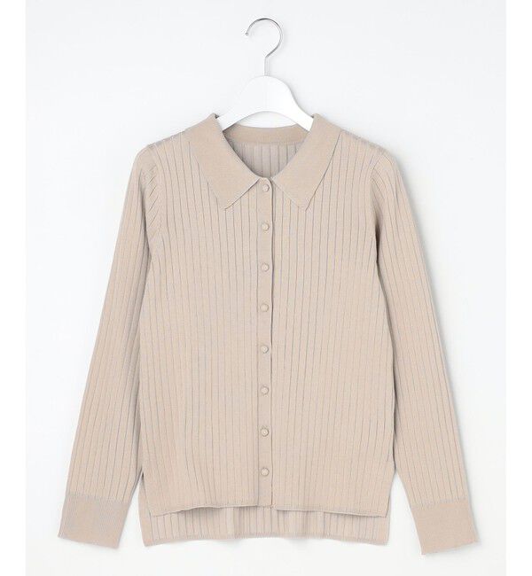 ANY SIS「ポロカラーリブ ニット」|ニット・セーター|