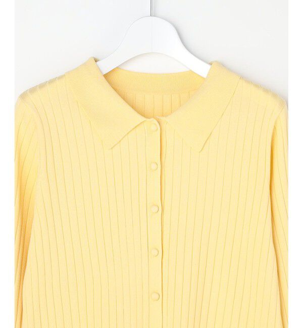 ANY SIS「ポロカラーリブ ニット」|ニット・セーター|