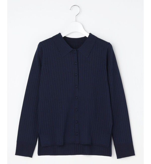 ANY SIS「ポロカラーリブ ニット」|ニット・セーター|