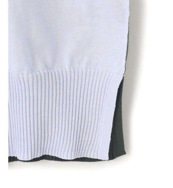 BEIGE,「【洗える】JULIE / シルク混カラーブロックタートルニット」|ニット・セーター|