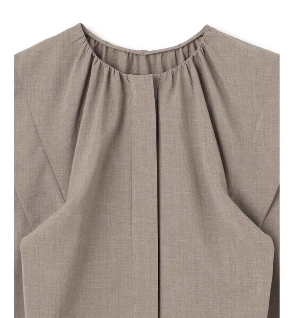 BEIGE,「【洗える/接触冷感/速乾/UVケア対応】BATEAU / フレンチスリーブAラインタックワンピース」|ワンピース|