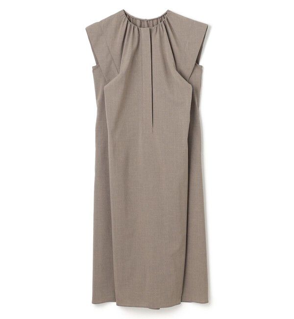 BEIGE,「【洗える/接触冷感/速乾/UVケア対応】BATEAU / フレンチスリーブAラインタックワンピース」|ワンピース|