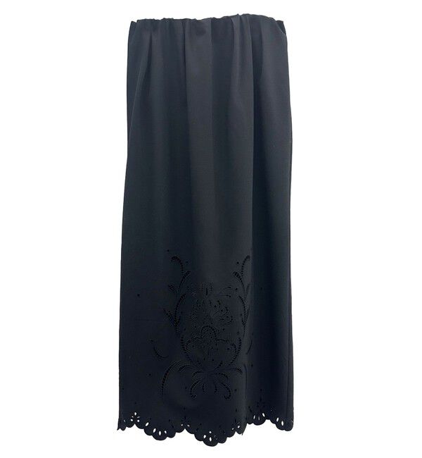 BEIGE,「【洗える】GALLERIA / コットンエンブロイダリーIラインスカート」|スカート|