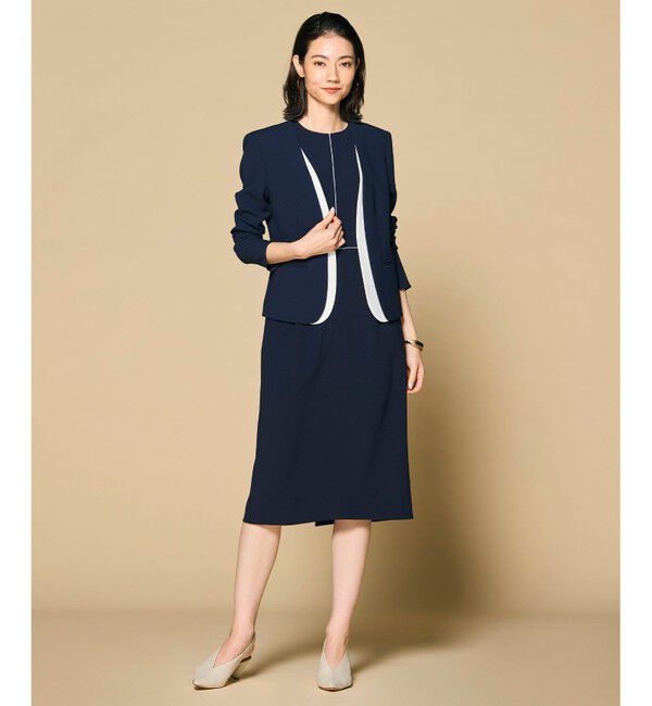 BEIGE,「【セットアップ対応】CINDY / クルーネックドレス」|ワンピース|