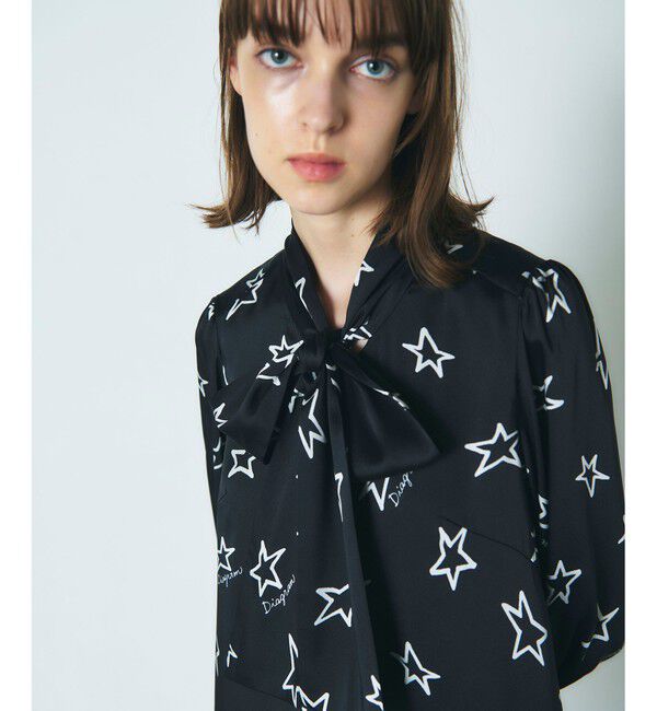 Diagram「スタープリントミニワンピース」|ワンピース|ブラック