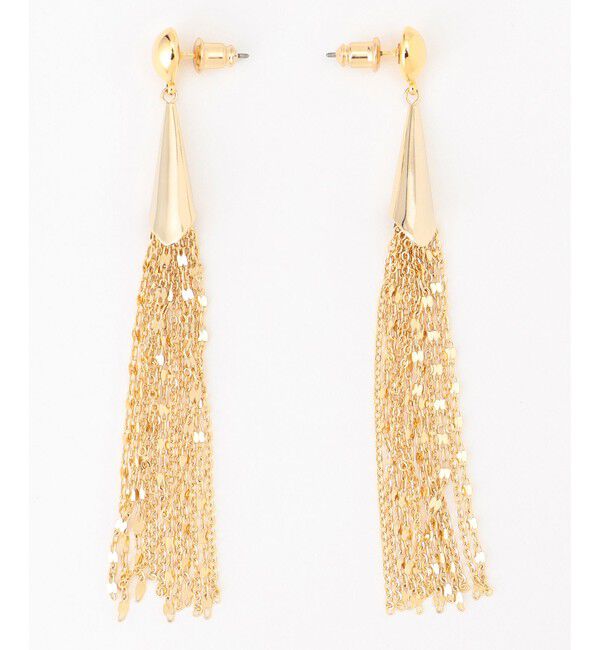 GRACE CONTINENTAL「チェーンタッセルピアス」|ピアス|