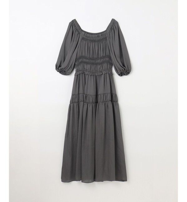 GRACE CONTINENTAL「スクエアギャザーワンピース」|ワンピース|