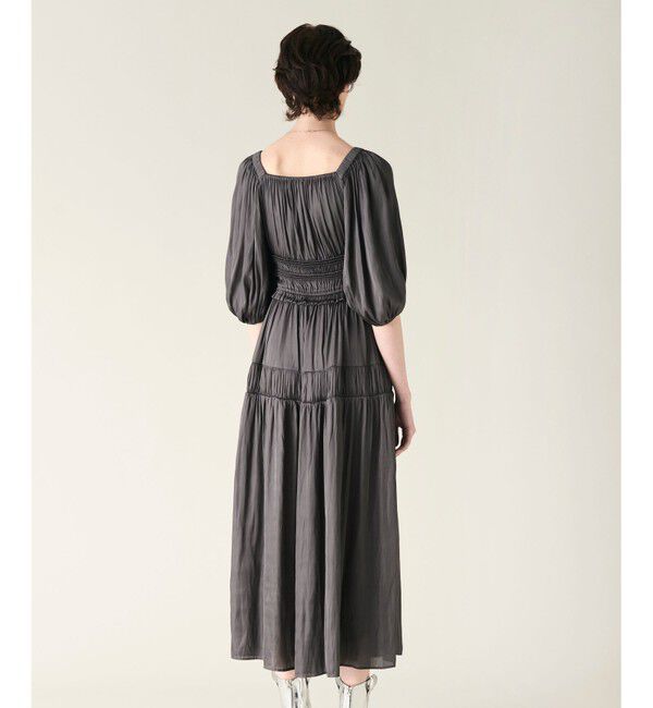 GRACE CONTINENTAL「スクエアギャザーワンピース」|ワンピース|