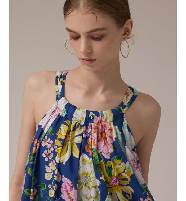 GRACE CONTINENTAL「フラワープリントキャミドレス」|ワンピース|