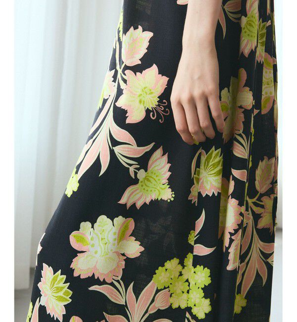 Grace Class「リゾートフラワーマキシ」|ワンピース|