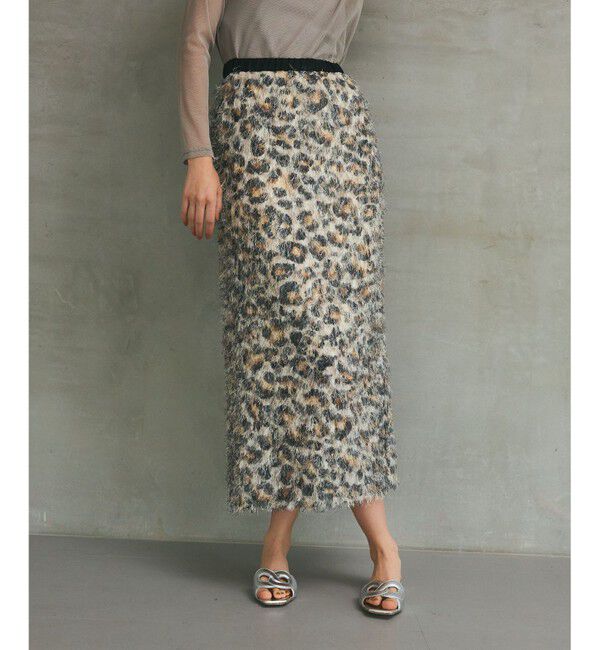Grace Class「フェザーレオパードスカート」|スカート|