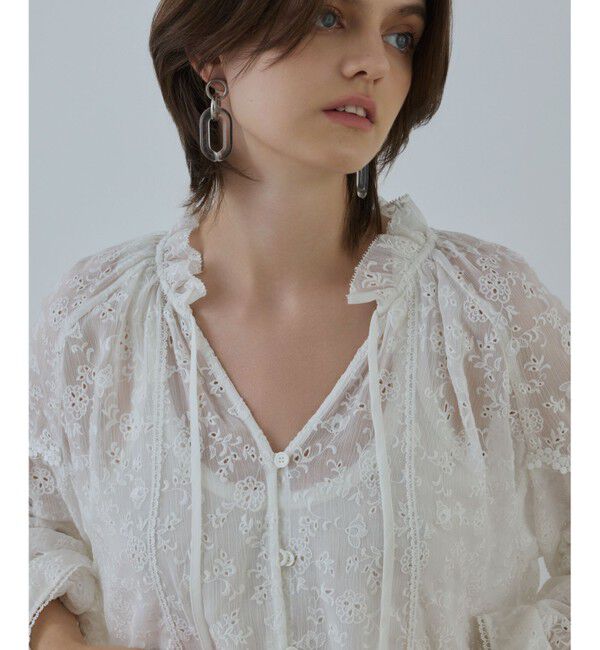 GRACE CONTINENTAL「ヨウリュウembカフタンブラウス」|シャツ・ブラウス|