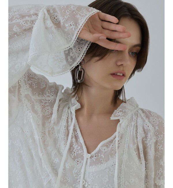 GRACE CONTINENTAL「ヨウリュウembカフタンブラウス」|シャツ・ブラウス|