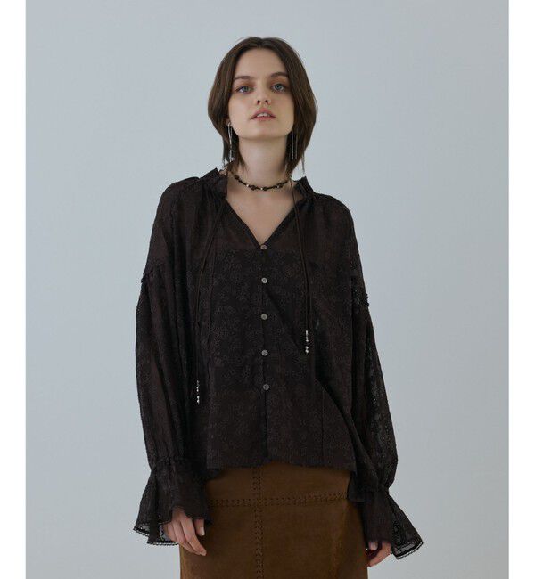 GRACE CONTINENTAL「ヨウリュウembカフタンブラウス」|シャツ・ブラウス|