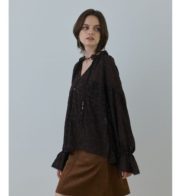 GRACE CONTINENTAL「ヨウリュウembカフタンブラウス」|シャツ・ブラウス|