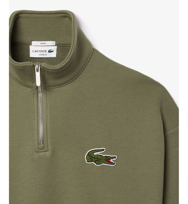 LACOSTE「ハーフジップスタンドカラースウェット / スタンドジップ トレーナー」|スウェット・ジャージ|