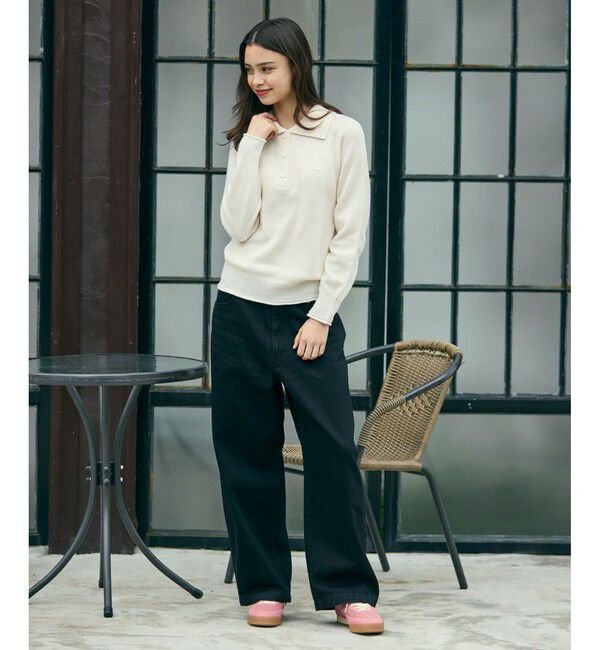 LACOSTE「3Dニッティングハーフボタンハイネック ウールニットポロセーター」|ニット・セーター|