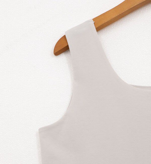 NOLLEY'S「《手洗い可能》サテン&times;ベア天2WAYタンクトップ」|タンクトップ|