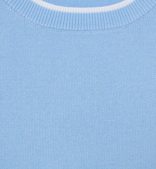 NOLLEY'S sophi「《手洗い可能》袖フリル配色プルオーバーニット」|ニット・セーター|