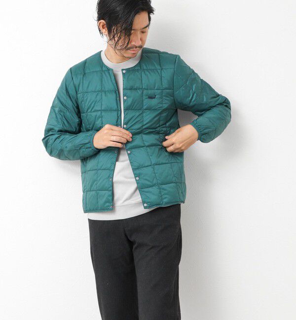 NOLLEY'S goodman「【TAION/タイオン】別注クジラ刺繍CREW NECK BUTTON DOWN JACKET」|ダウン|