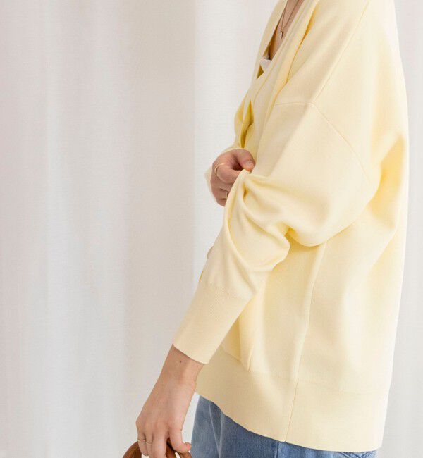 NOLLEY'S sophi「【一部WEB限定カラー】《手洗い可能》スムース編みVネックカーディガン」|カーディガン|