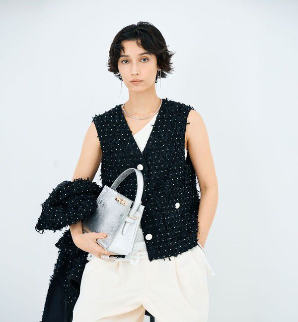 NOLLEY'S「45th limited editionフラッグカラミジレ」|ベスト・ジレ|ネイビー