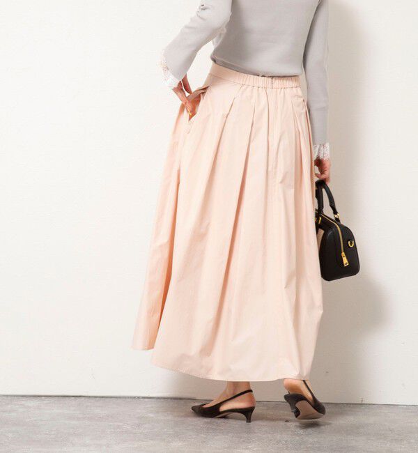 NOLLEY'S sophi「ウォッシャブルタフタタックフレアロングスカート」|スカート|