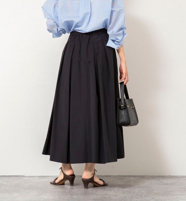 NOLLEY'S sophi「ウォッシャブルタフタタックフレアロングスカート」|スカート|