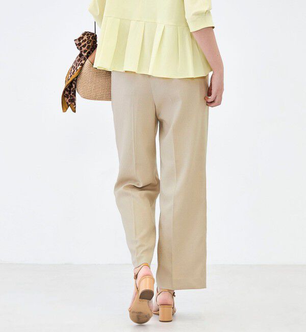 NOLLEY'S「ウォッシャブルハイスペック麻調愛されセミワイドパンツ」|その他|