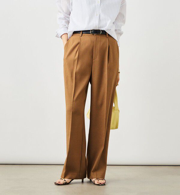 NOLLEY'S「ウォッシャブルハイスペック麻調愛されセミワイドパンツ」|その他|