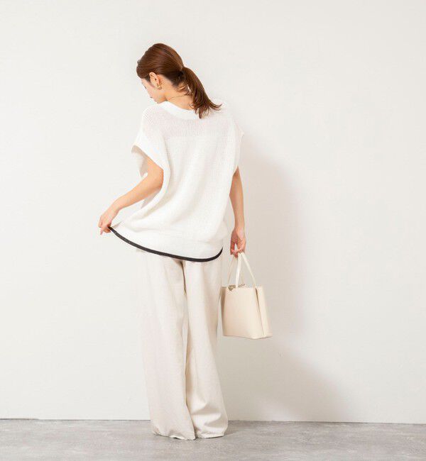 NOLLEY'S「【WEB限定】《手洗い可能》ペーパーヤーン2WAYベスト」|ベスト・ジレ|