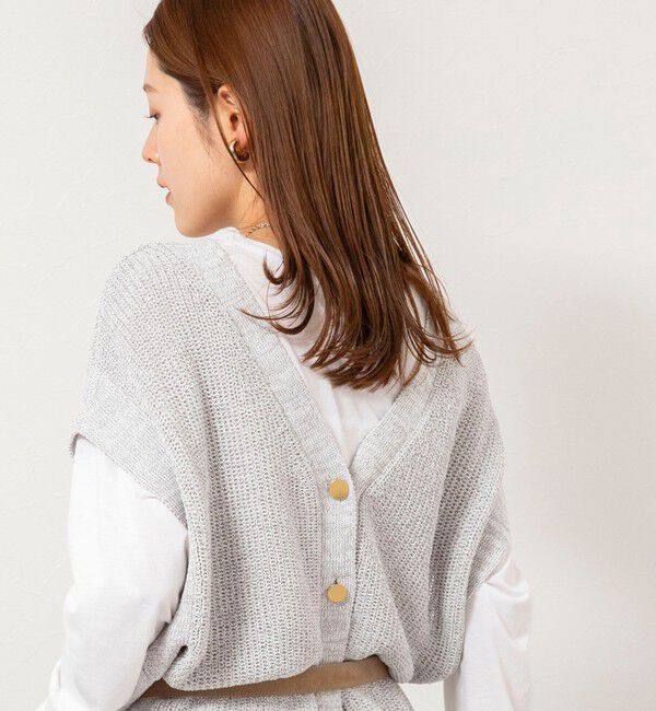 NOLLEY'S「【WEB限定】《手洗い可能》ペーパーヤーン2WAYベスト」|ベスト・ジレ|