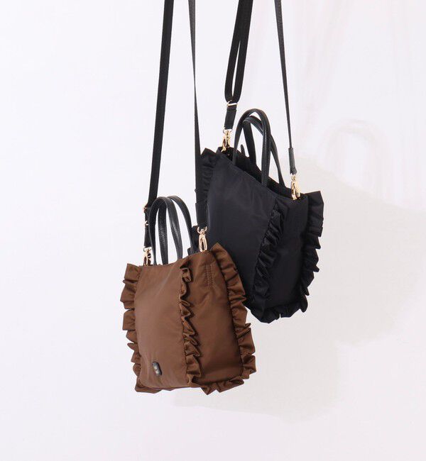 NOLLEY'S「【nolnol/ノルノル】ナイロンフリルミニトートバッグ」|トートバッグ|