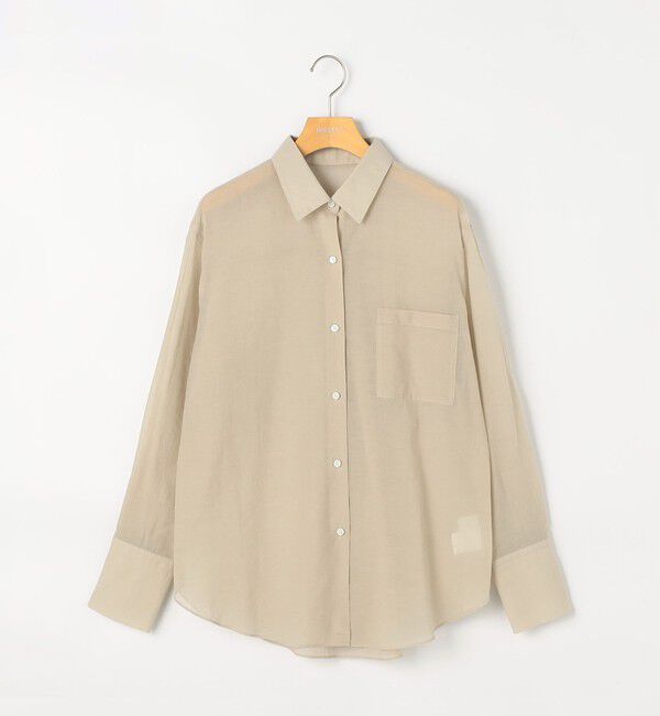 NOLLEY'S sophi「ウォッシャブルシアーオーガンジー2WAYシャツ」|シャツ・ブラウス|