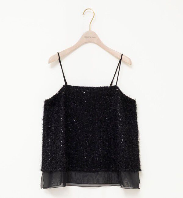 NOLLEY'S sophi「ウォッシャブルフェザースパンコールチュールキャミブラウス」|シャツ・ブラウス|