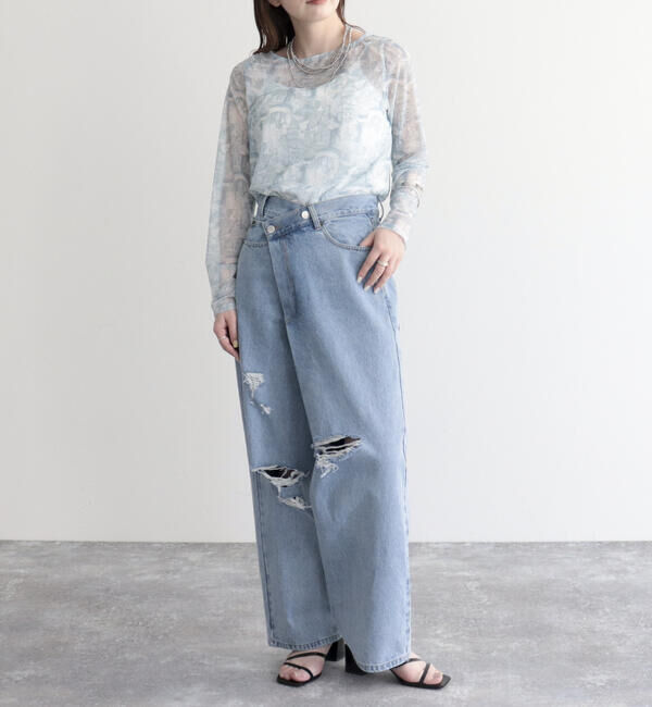 fredy emue「ランドスケープシアープルオーバー」|Tシャツ・カットソー|