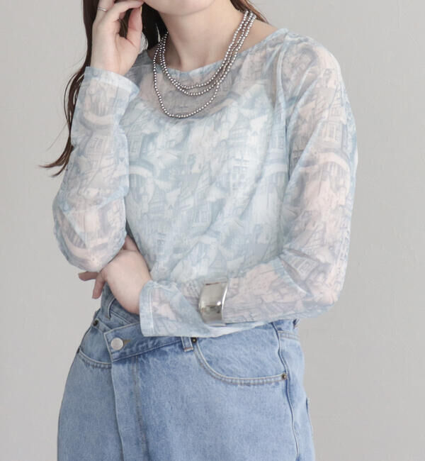 fredy emue「ランドスケープシアープルオーバー」|Tシャツ・カットソー|