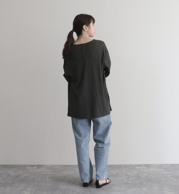 fredy emue「【fredy emue】リネン混Tシャツブラウス」|シャツ・ブラウス|