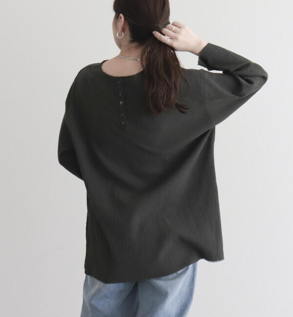 fredy emue「【fredy emue】リネン混Tシャツブラウス」|シャツ・ブラウス|