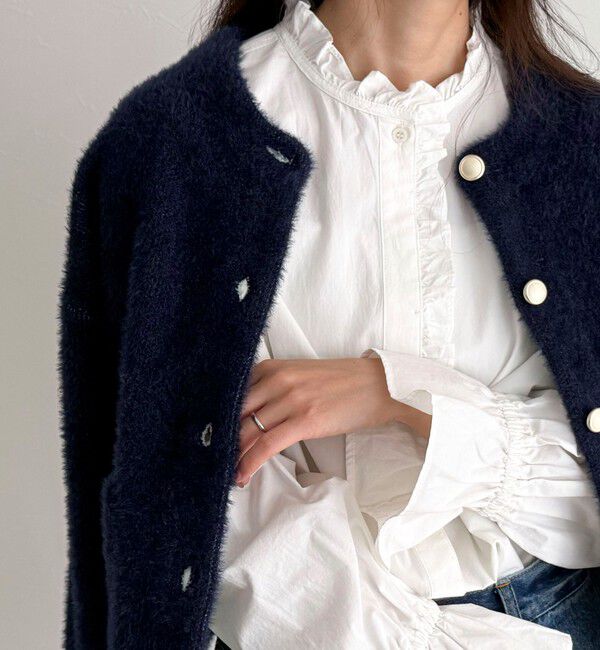 fredy emue「フリルデザインシャツ」|シャツ・ブラウス|オフホワイト