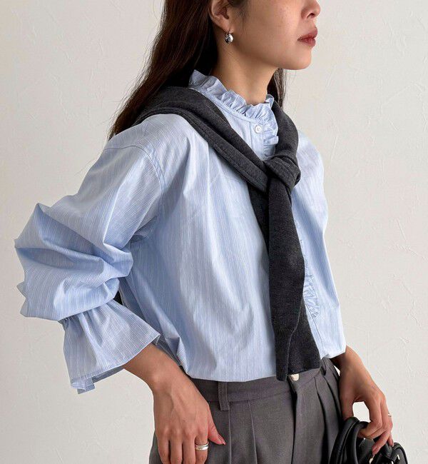 fredy emue「フリルデザインシャツ」|シャツ・ブラウス|