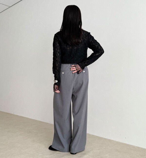 fredy emue「チュールレイヤードレースロンTシャツ」|Tシャツ・カットソー|