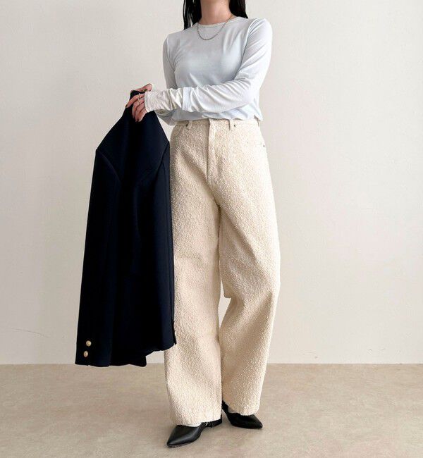 fredy emue「ループジャガードデニムパンツ」|デニム|