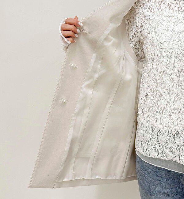 fredy emue「【セットアップ対応】パウダリーツイルベルト付きジレ」|ベスト・ジレ|