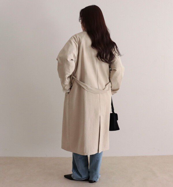 fredy emue「スウェードライクピーチコート」|トレンチコート|