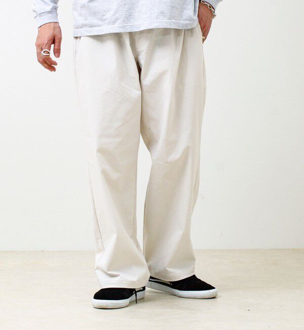 GLOSTER「【色で選べる/ユニセックス対応】GOODNESS イージーパンツ」|チノ|