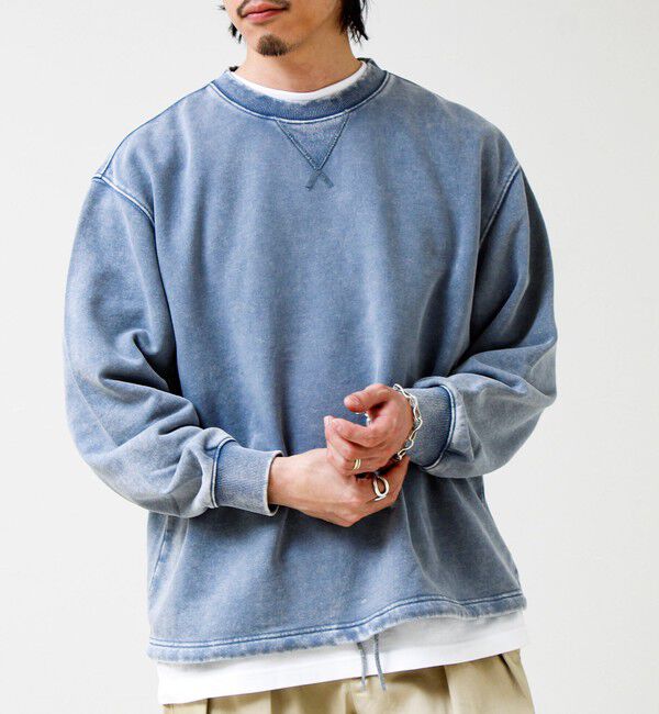 GLOSTER「カラフルスノーパウダー 裏毛プルオーバースウェット」|スウェット・ジャージ|